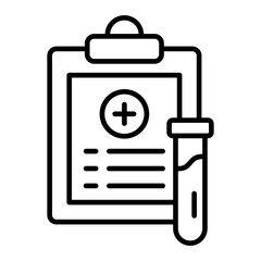   Medical Test line icon