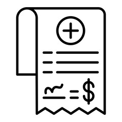   Bill line icon