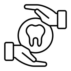   Oral Health line icon