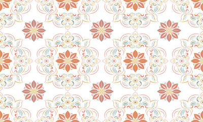 Seamless pattern of flowers.Seamless pattern vector design for fashion, fabric, wallpaper.