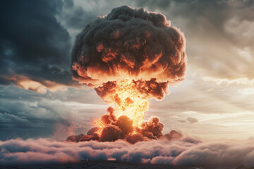 Nuclear Bomb Cloud Explosion Atomic Radiation