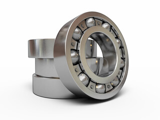 3d render Ball Bearing (clipping path)