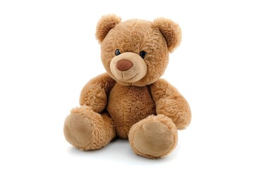Plush toy of a bear isolated on white