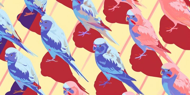 Parrot pattern background