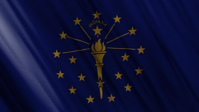 Indiana Waving Flag. National 3d Indiana Flag Waving. Indiana Flag 4k Resolution Background. Indiana Flag Closeup