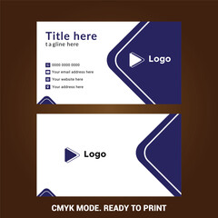 Classic corporate identity template design with shapes elegant professional business card | Color of business card template impress clients and colleagues | Branding template editable company card