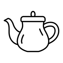   Teapot line icon
