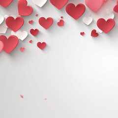 Love-filled Bokeh Background. Valentine's Day Hearts Happy Women's, Mother's