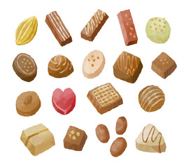 手書き風チョコレートセット