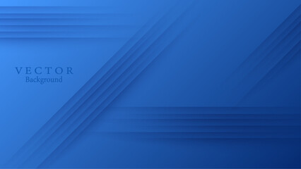 Blue background design with diagonal dark blue line pattern. Vector horizontal template. - obrazy, fototapety, plakaty