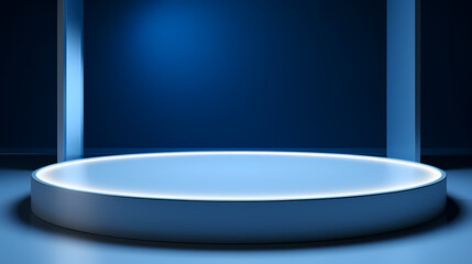 Podium, booth, stage, product background for product display, blank display