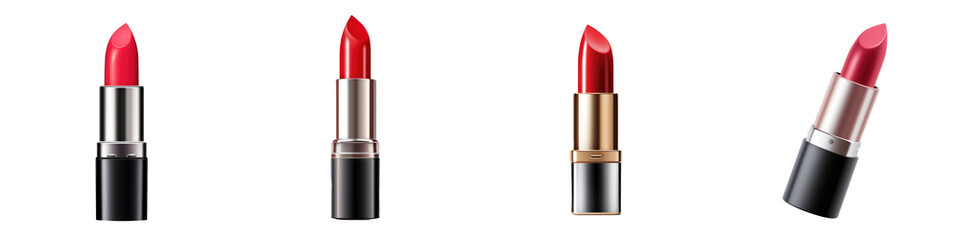 lipstick female cosmetic product isolated on transparent background - obrazy, fototapety, plakaty