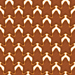 Pattern homemade cookie different taste in pastry biscuit