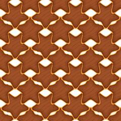 Pattern homemade cookie different taste in pastry biscuit