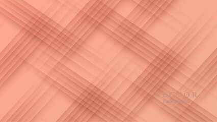 Abstract peach color background. Wavy lines illustration.