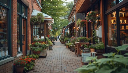 small brick-and-mortar retail business, emphasizing personalized service, community engagement, and the unique atmosphere that sets local businesses apart in a competitive market, AI