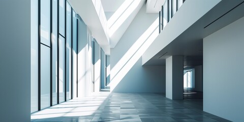Fototapeta premium Geometry of modern High tech style architecture
