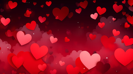 Romantic heart-shaped Valentine's Day background, symbolizing Valentine's Day, wedding, love