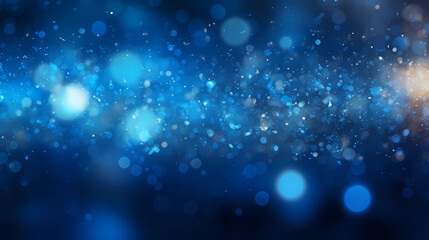 Obraz na płótnie Canvas blue glow particle abstract bokeh background