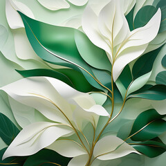 leaves background, lily of the valley, background with leaves