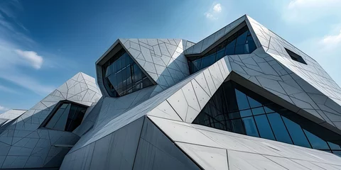 Wandaufkleber modern geometric architectural forms © xartproduction