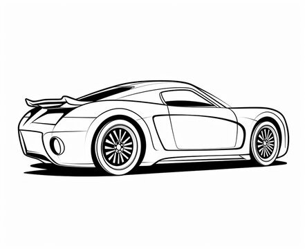Sport car coloring page for kids transportation coloring pages printables car