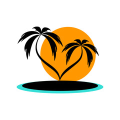 illustration of a palm tree