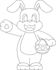 Rabbit Easter Easter egg Animal Vector Graphic Art Illustration