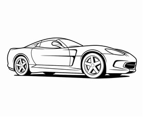 Sport car coloring page for kids transportation coloring pages printables car