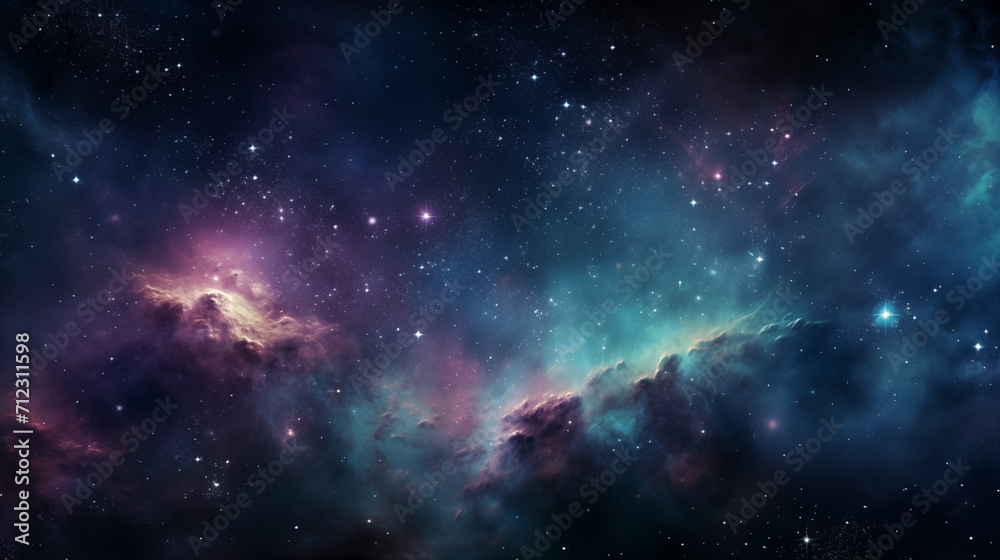 Canvas Prints abstract cosmos background. space dark background with fragment of our galaxy