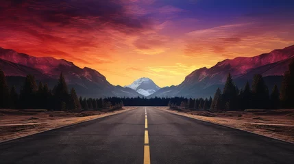 Foto op Canvas highway backdrop road background illustration street pavement, route lane, trail track highway backdrop road background © vectorwin