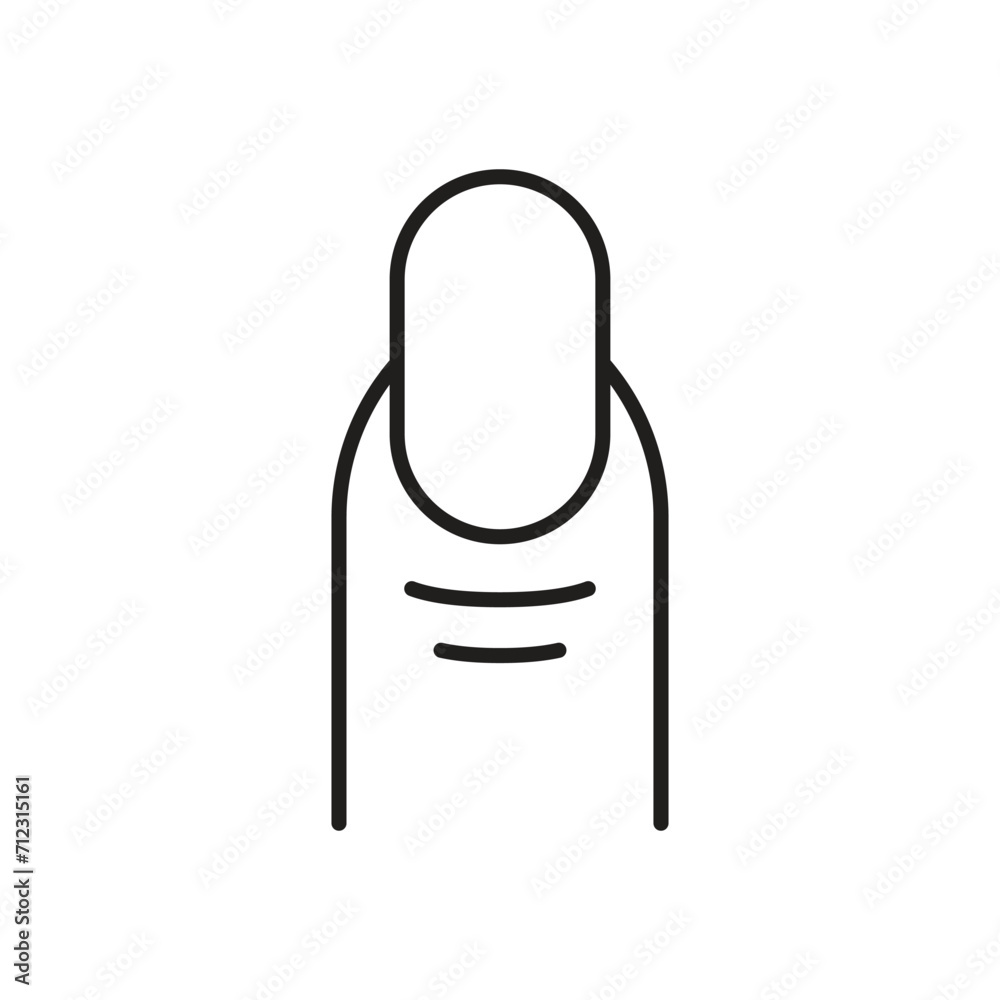 Canvas Prints finger nail icon vector