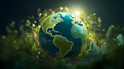 Fototapeta na wymiar World environment day concept ecology protection environment, environmental protection background