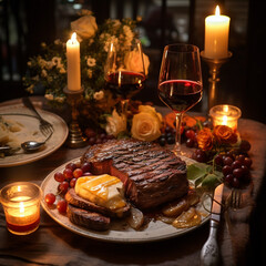 christmas dinner table