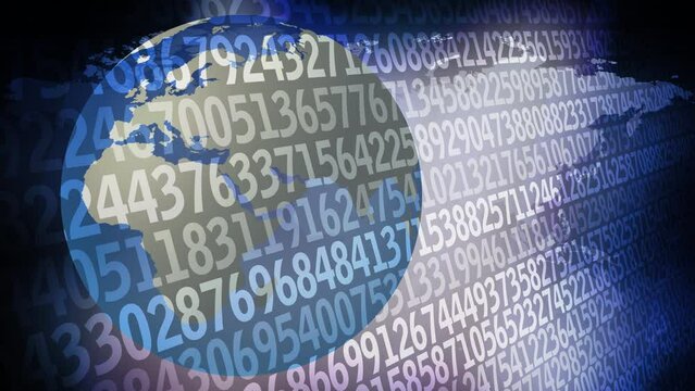 Data science numerical analysis random numbers and combination of algorithms and machine learning for counting, processing, and predicting complex numerical data