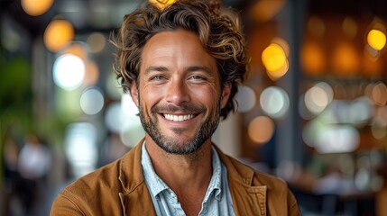 Fototapeta premium portrait of a man in the city