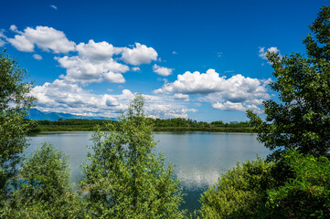 In nature. Lake San Daniele and Ragogna. Friuli
