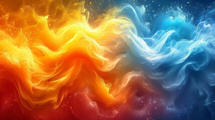 Vivid Delight: Bright Colors Illustration Background