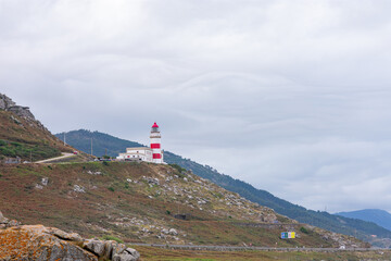 Fototapeta na wymiar The Cabo Silleiro Lighthouse in Bayonne