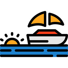 Nautical sunset Icon