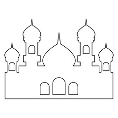 Mosque Lines Style Vector 