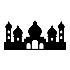 Mosque Silhouette Vector Design