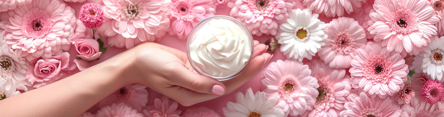 Pure Nourishing Care: Creamy Hydration for Healthy Skin, Closeup