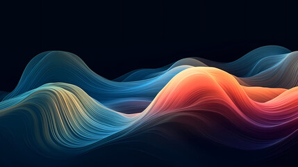 Modern digital abstract 3D background, abstract lines background
