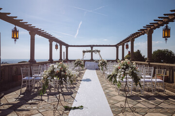 wedding terrace with a view 