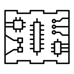   Pcb Board line icon