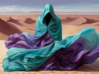 person in the desert