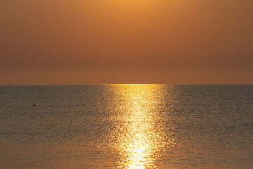 Fototapeta premium A beautiful dawn over the Black Sea in Odesa. Ukraine