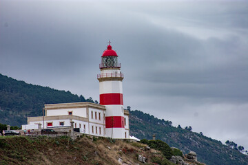 The Cabo Silleiro lighthouse dominating the entire ocean