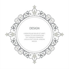 Floral frame elements for design